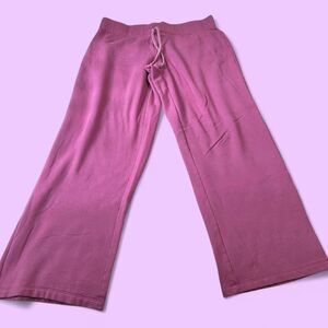 Pink Bootcut Sweatpants
